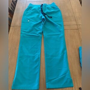 Figs Teal Kade Cargo Pants